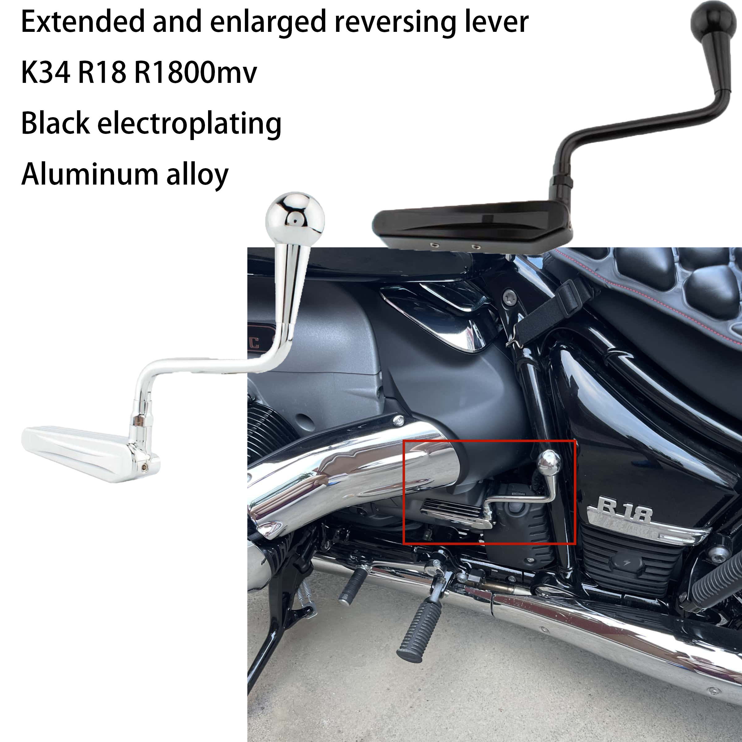 Motorcycle Gear Lever Extender - Leva di retromarcia per moto estesa