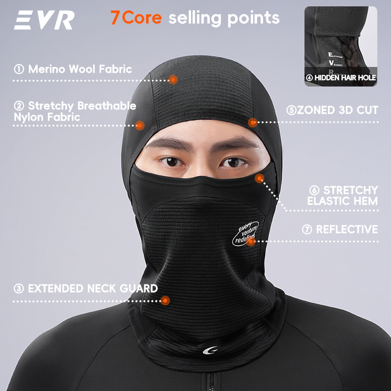 Maschera Invernale in Lana EVR - Motorcycle Gear Mens recensione e prezzo
